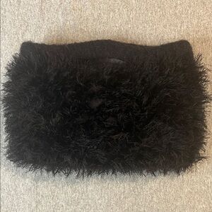 Chic Black Faux Fur Mini Bag
